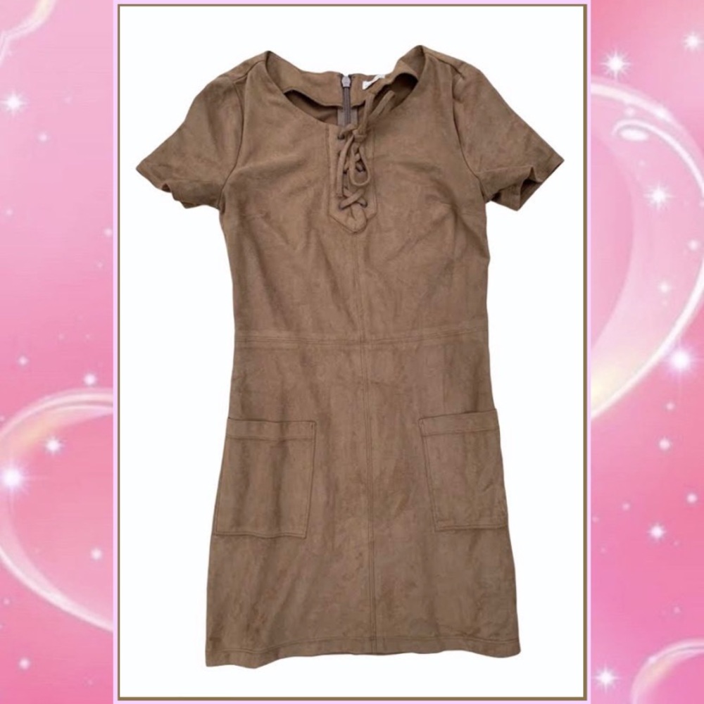 Suede Dress with pockets